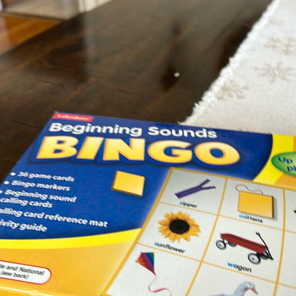 Beginning sounds bingo